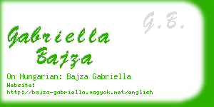 gabriella bajza business card